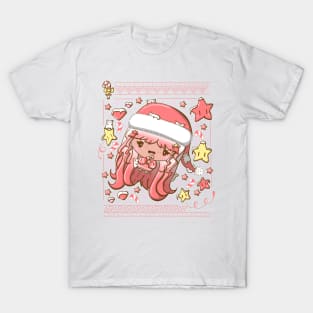 Cute festive candy cane bubble head cutie T-Shirt